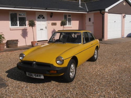 1980 MG  B. GT.  For Sale
