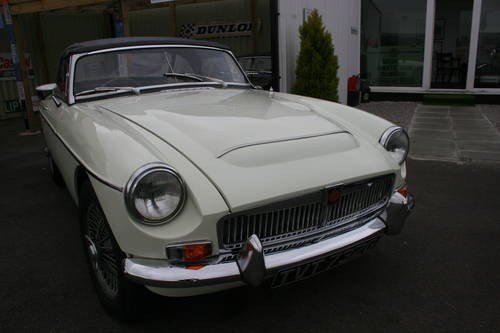 1968 MGC Roadster , UK car in snowberry white, For Sale