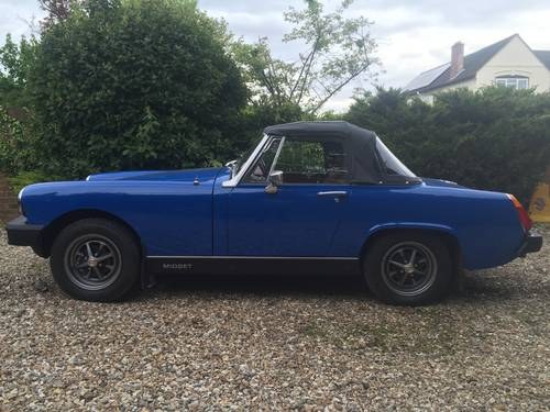 1977 MG MIDGET 1500 IN PERFECT CONDITION READY TO ENJOY SOLD