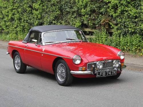 1971 MGB Roadster - 3000 Miles Since Heritage shell Rebuild SOLD