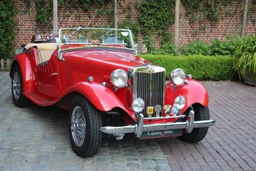 A royal MG TD MK II from 1952 from the Belgian Royal family VENDUTO