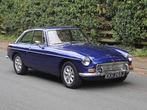 1970 MGB GT - Air Con, O/D, Met Paint, Minilights, Leather trim VENDUTO