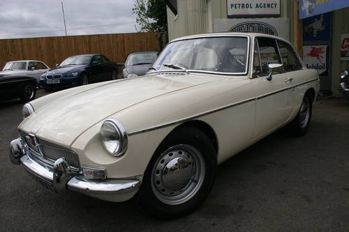 1967 MGB GT Mk1 in old english white For Sale