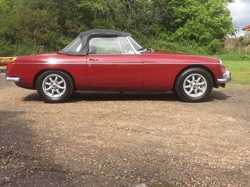 MG B Roadster, Damask Red, 1972, Heritage Shell SOLD
