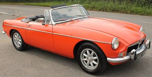 1973 MGB Roadster With Overdrive Original UK RHD  SOLD
