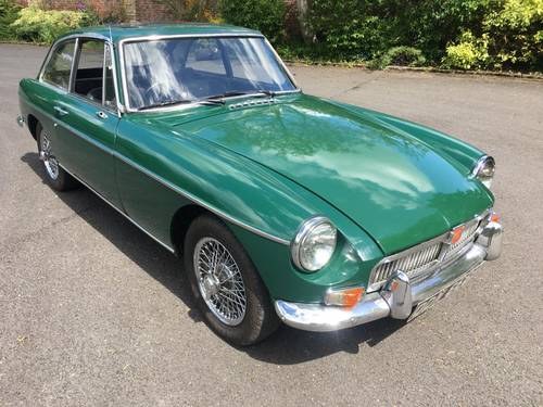 AUGUST AUCTION. 1969 MG B GT For Sale by Auction