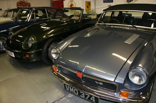 1976 MGB V8 Roadster and RV8 in stock For Sale