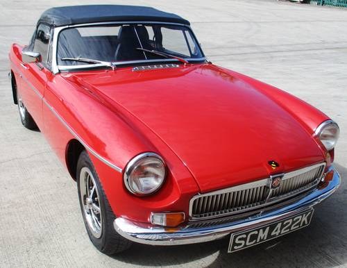 1972 For sale by Auction - MGB SPORTS ROADSTER 1950CC For Sale by Auction