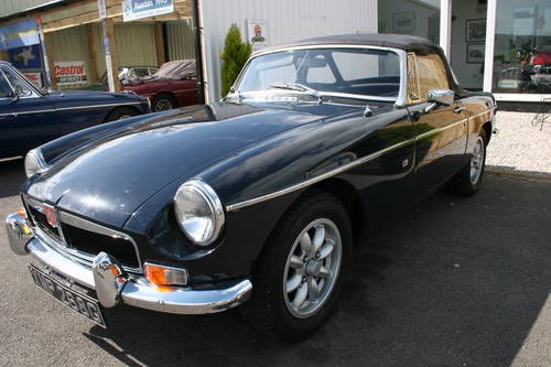 1969 MGB HERITAGE SHELL IN MIDNIGHT BLUE,  SOLD