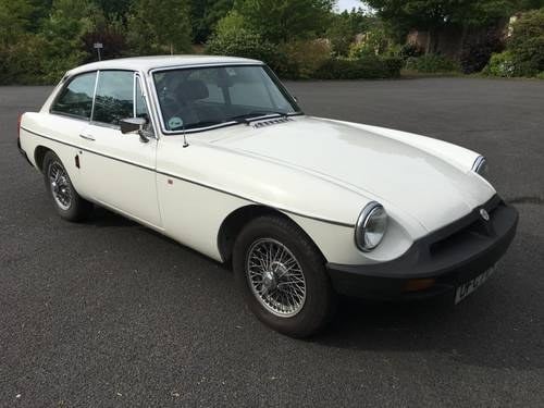 JULY AUCTION. 1979 MG B GT For Sale by Auction