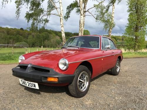 1980 MGB GT Damask Red For Sale