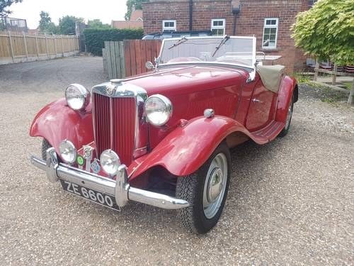 **JULY AUCTION** 1950 MG TD For Sale by Auction