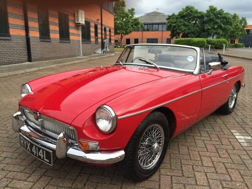 1973 LOVELY MGB ROADSTER FULL REBUILD CHROME WIRE WHEELS SOLD