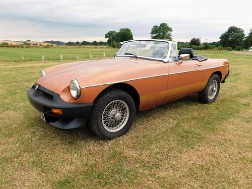 1981 MG B LE Roadster just 1,963 miles  £9,000 - £11,000 For Sale by Auction