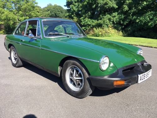 SPETEMBER AUCTION. 1979 MG B GT For Sale by Auction