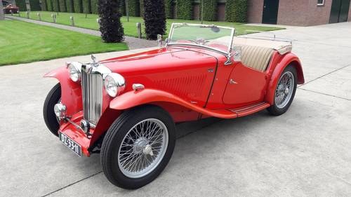 MG TC RED 1948. .restored condition. SOLD