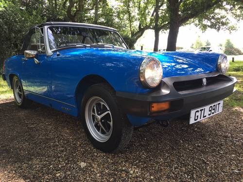 1979 MG Midget 1500cc. Pageant blue. 53K. 2 owners SOLD