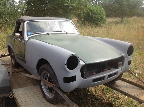 1975 MG Midget 1500 project. For Sale