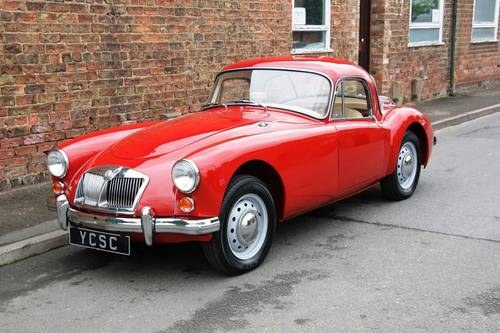 1961 MGA 1600 Series II Coupe compltely restored RHD SOLD