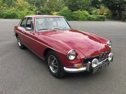 SEPTEMBER AUCTION. 1973 MGB GT For Sale by Auction