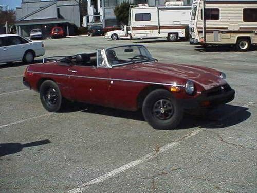 1979 MGB ROADSTER BODY SHELL RUST FREE FROM CALIFORNIA For Sale