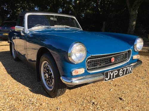 1972 MG Midget. 1275cc. Teal blue. Ready to go SOLD