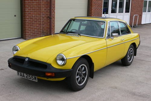 1980 MG B GT For Sale by Auction