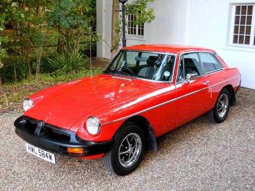 1980 MG BGT  29,711 recorded miles  SOLD