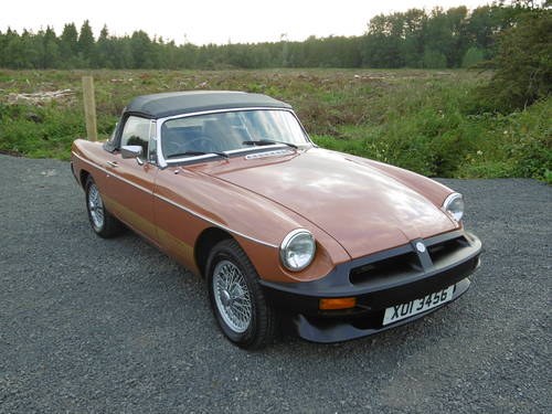 1981 MGB LE Roadster in immaculate condition In vendita