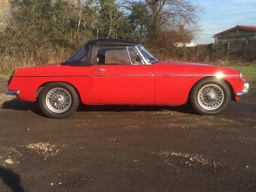 MG B Roadster, Red, 1970 SOLD