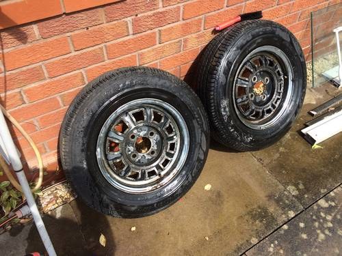 Original "Dunlop" composite wheels. VERKAUFT