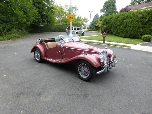 1954 MG TF WITH SUPERCHARGER AND TWO TOPS - SOLD