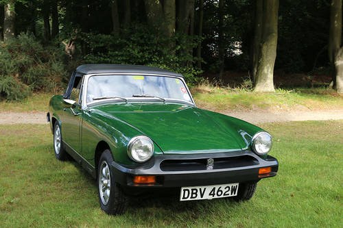 MG Midget 1980, Brooklands Green, 24890 Miles Only From New SOLD