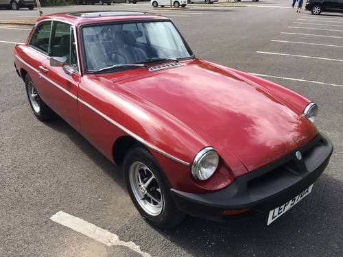 OCTOBER AUCTION. 1982 MGB GT For Sale by Auction