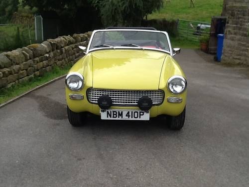 1976 mg midget 1500  in citron yellow for sale SOLD
