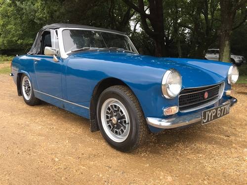 1972 MG Midget. 1275cc. Teal blue. Ready to go SOLD