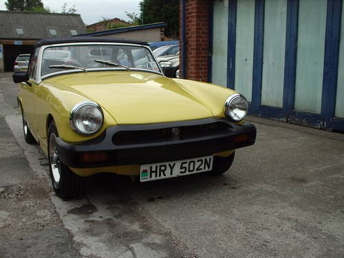 1975 MG MIDGET 1500 CONVERTIBLE VERKAUFT