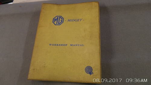 2002 Austin Healey Sprite/MG Midget Workshop Manual  SOLD