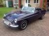 1972 MKII MGB Roadster Black Tulip with overdrive For Sale