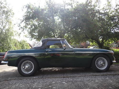 1965 MGB Roadster - BRG, O/D, Leather Seats SOLD