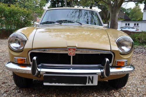 1974 Chrome Bumper MGB GT  SOLD