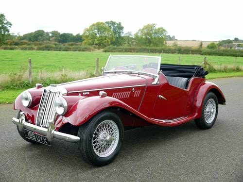 1955 MG TF 1500cc. Right Hand Drive SOLD