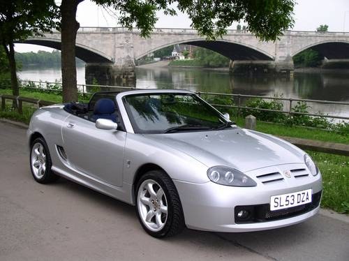 2003 MG TF135 COOL BLUE SPORTS CONVERTIBLE SOLD