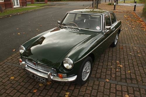 1970 MGB GT - British Racing Green, Wire Wheels SOLD