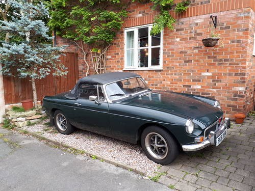 Green MGB Roadster 1973  For Sale