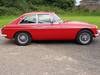 MG B GT, 1973, Flame Red, LHD SOLD