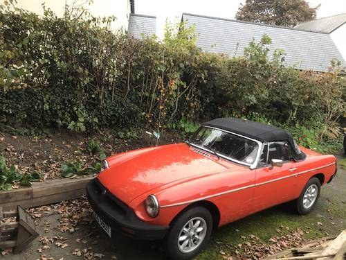 1978 MGB Enhanced Engine Looking For New Home For Sale