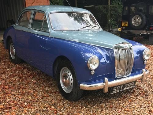 1958 MG MAGNETTE ZB VARITONE For Sale by Auction