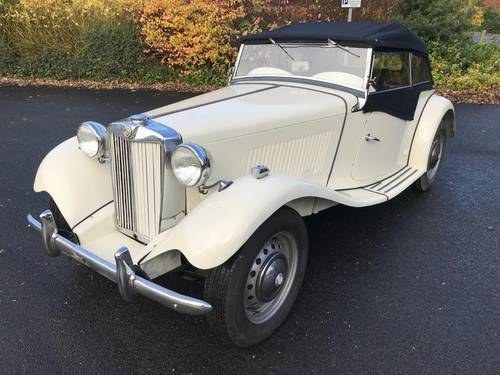**DECEMBER ENTRY** 1952 MG TD For Sale by Auction