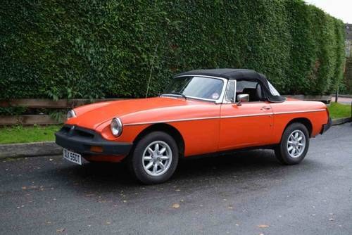 1978 MGB Roadster For Sale by Auction